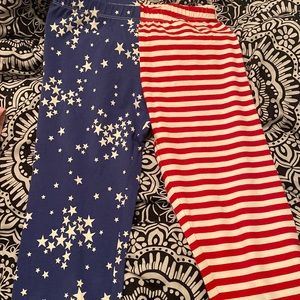 Red, White, and Blue Capris